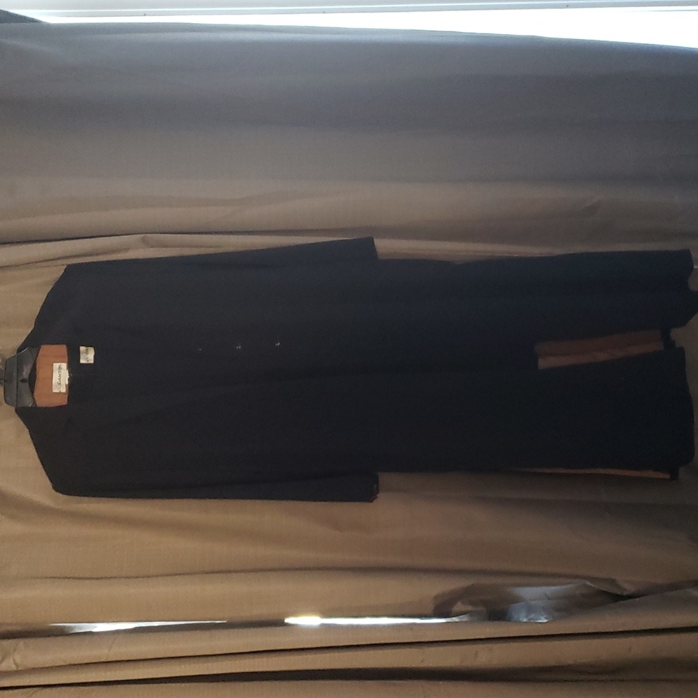 Vintage Gantos Black Dress With Matching Duster - Picture 4 of 6